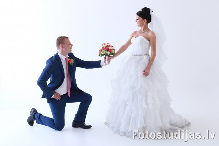 Kāzu fotosesija fotostudijā #14