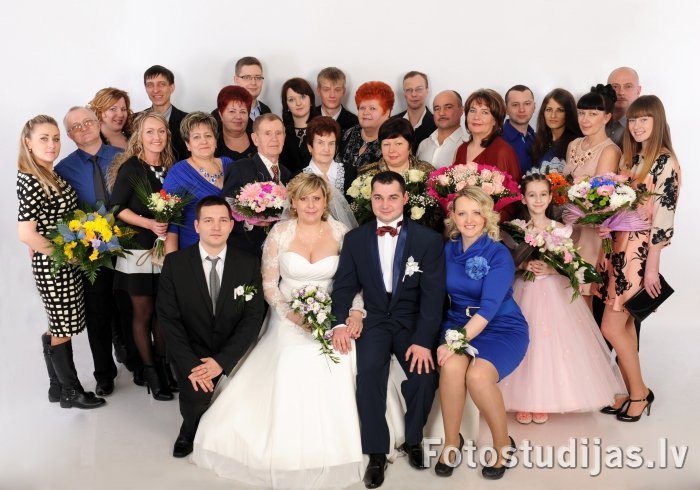 Kāzu fotosesija fotostudijā #12