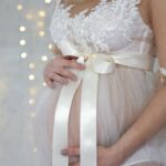 Pregnant woman photo shoot